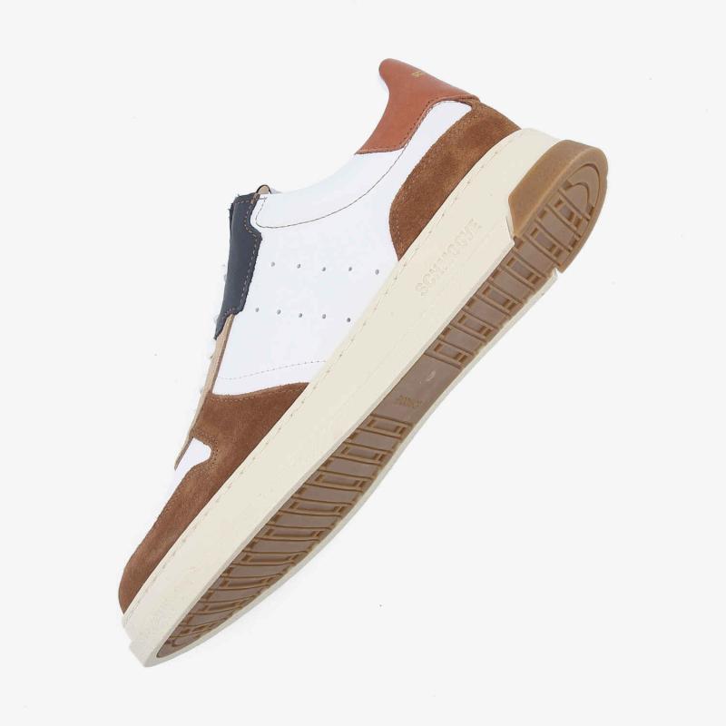 ORDER SNEAKER M - NAPPA/SUEDE/SDE - BLANC/WHISKY/MARRON